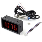 AC 110V-230V High Precision Digital LED Motor Speed Tachometer Anti-jamming Hall