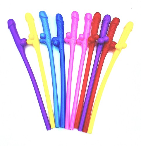 HENNE NACHT PARTY SPASS WILLY STROHHALME DICK FARBEN ROSA NATUR LEUCHTEN WEISS REGENBOGEN - Bild 13 von 20