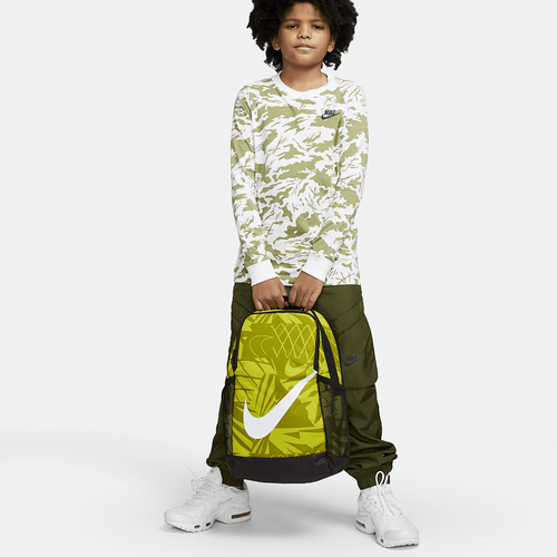 Nike Brasilia Boy's (Kids) Black/Bright Cactus/White 18L Backpack