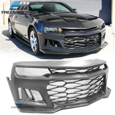 Fit 14-15 Chevy Camaro 5TH to 6TH Gen ZL1 Style Front Bumper Conversion Cover PP