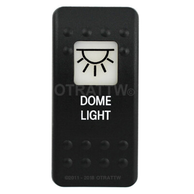 OTRATTW Carling Technologies Contura II Rocker Switch, DOME LIGHT, WHITE LENS