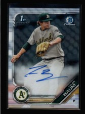 TYLER BAUM 2019 BOWMAN CHROME ON CARD ROOKIE AUTOGRAPH AUTO RC AX9412