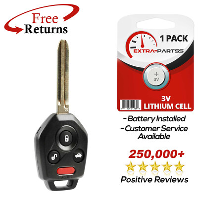 Remote Keyless Entry Key Fob Replacement Blade for Subaru (CWTWBU811, 82 Chip)