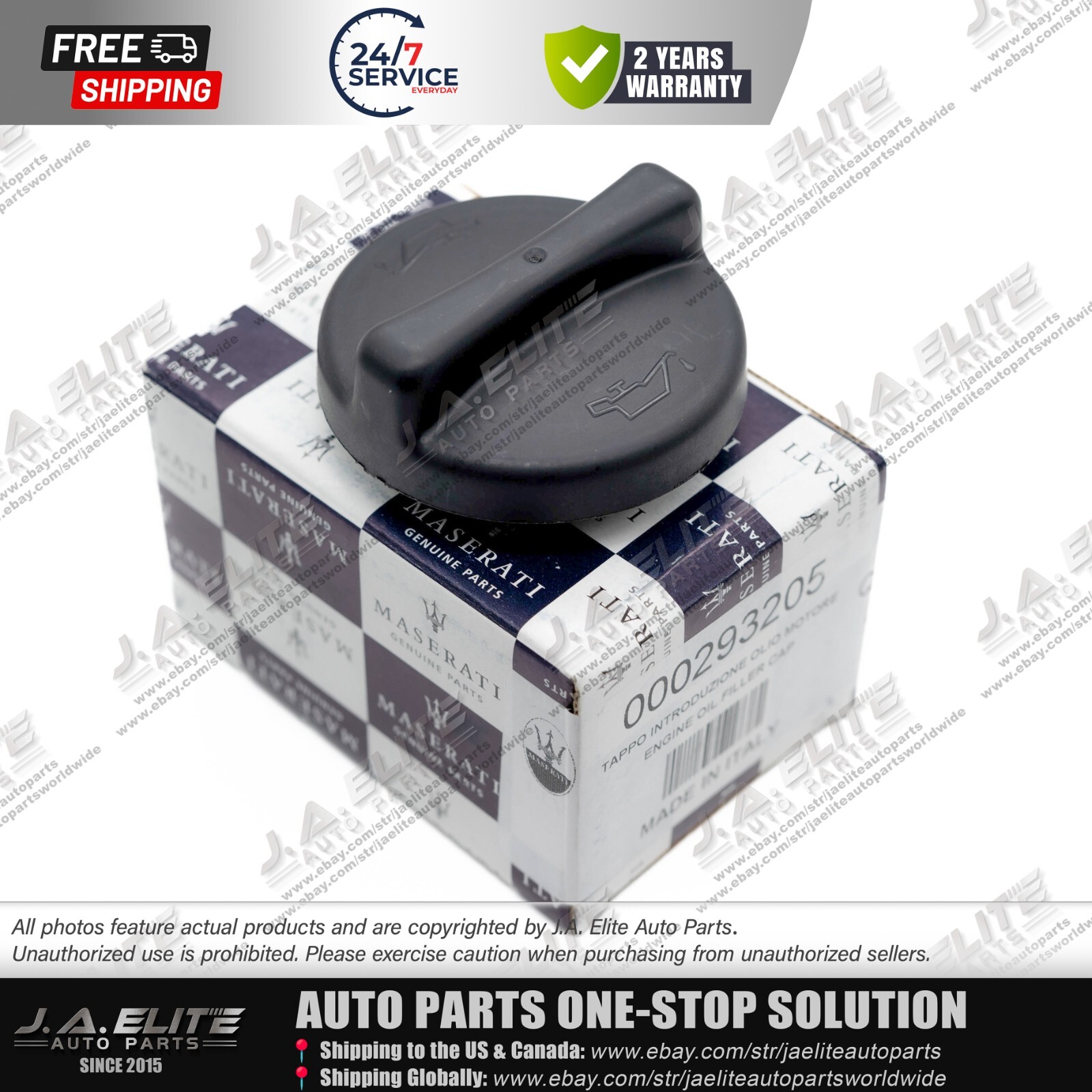 Genuine Engine Oil Filler Cap for Maserati Ghibli Quattroporte Levante GT 293205