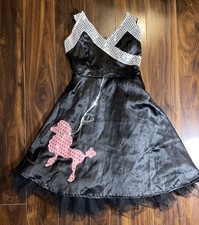 Poodle Dress Costume Fifties 50 s Dress Girls Size Small