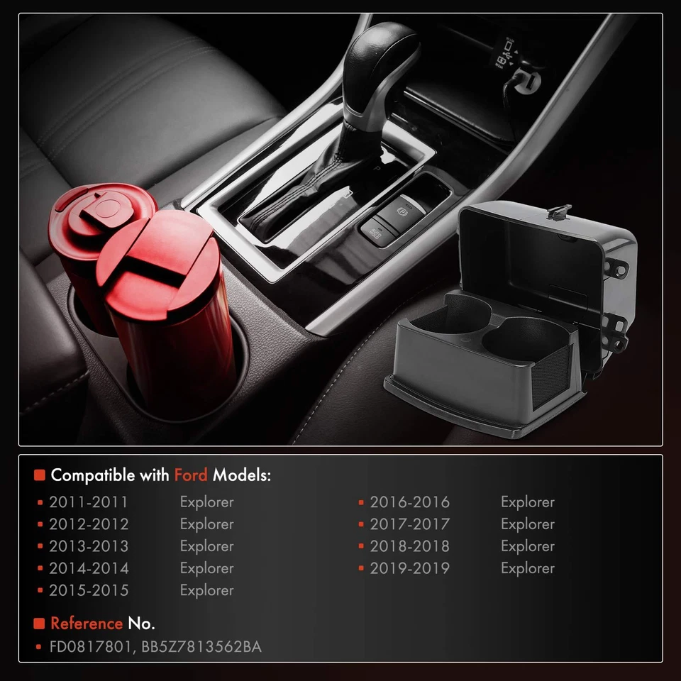 Новый задний пассажирский подстаканник на центральной консоли для Ford Explorer 2011 2012-2019 - Изображение 2 из 4