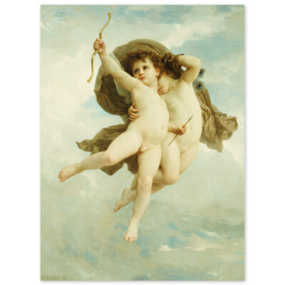 William Adolphe Bouguereau, Die besiegte Liebe, Poster