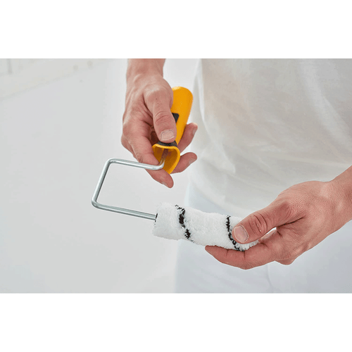 Coral Mini Paint Roller Frame with Soft Grip Handle 4 inch Easy Coater Push Fit - Picture 5 of 10