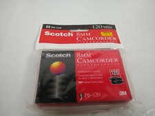 NEW SEALED SCOTCH 8mm P6-120 Camcorder Cassette 120 Minutes