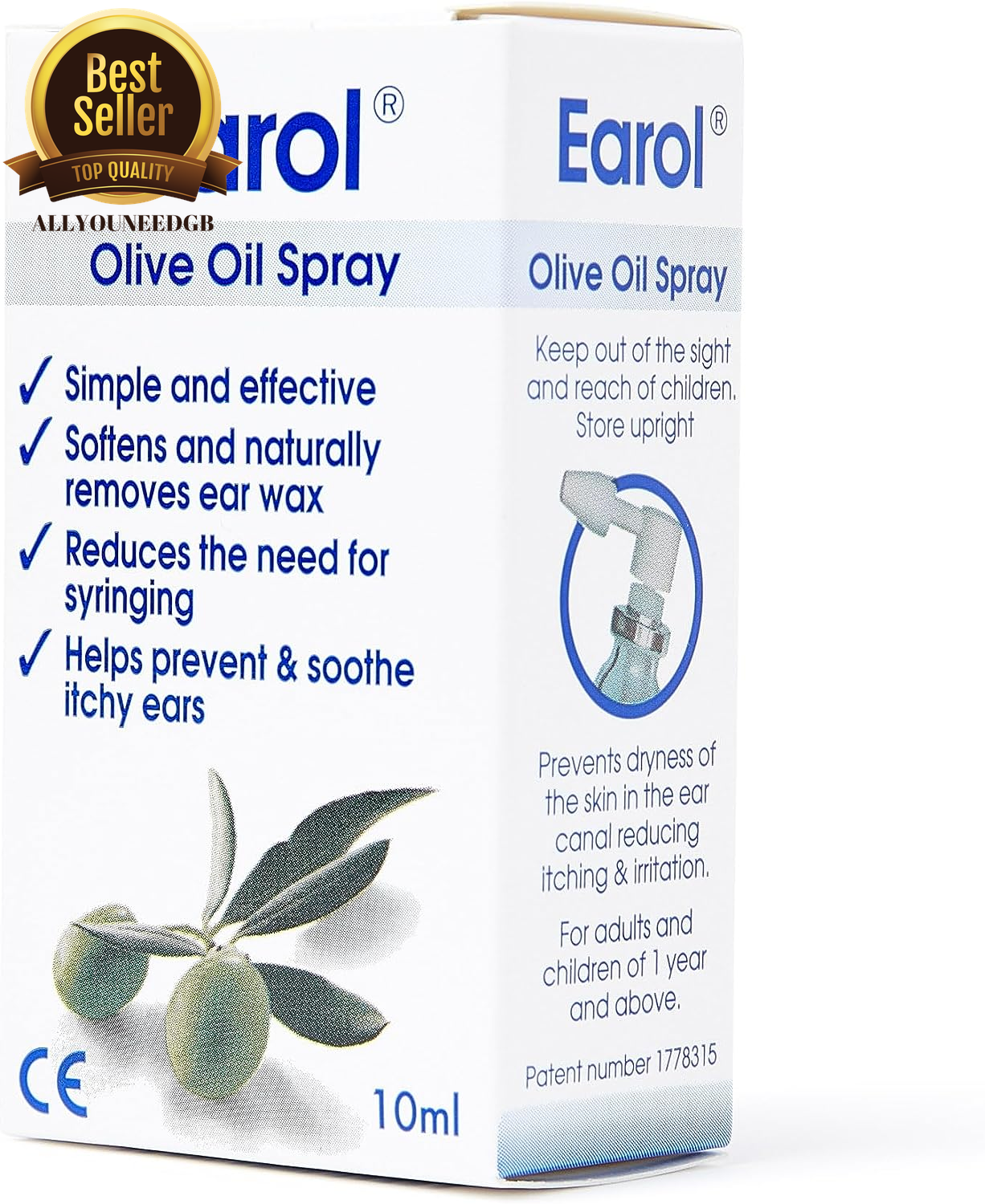 Olive Oil Ear Wax Removal Spray Reduces Need for Syringing Oil Spray