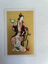 Girl Japanese Lady Geisha Woman Vintage Retro Art Extra Bridge Playing Swap Card