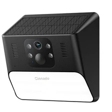 Cinnado 2K Solar Security Camera System Outdoor Wall lamp Color Night Vision