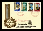 Dr Jim Stamps Bermuda The Duke Of Edinburghs Awards 4V Set 1981 First Day Cover