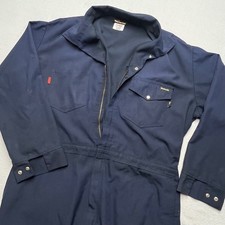 Workrite FR Navy Blue Full Zip Coveralls 54 R 2XLG ARC Rating 8.7 Nomex