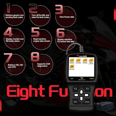 Motorcycle Diagnostic OBD2 Scanner Moto Diagnose Tool
