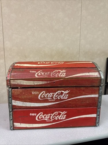 Vintage Wooden Storage Chest made from Old Coca Cola Crates