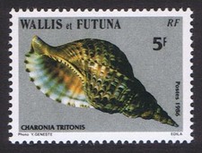 Conchiglie 5f 'Charonia Tritonis' Wallis e Futuna 1986 MNH SG#482 Sc#334