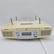 Sony ICF-CD533 Under Cabinet Kitchen CD Player AM FM Clock Radio No Remote