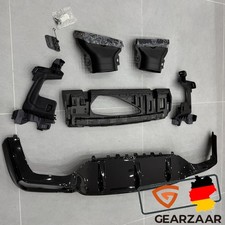 Heckdiffusor Diffusor Auspuff für Mercedes W213 S213 E63 2020-2023 Glanz Schwarz