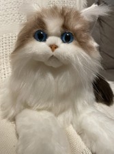 Chongker Ragdoll Cat Plush Weighted 3lbs Medium 14-24" Blue Eyes Realistic Pet