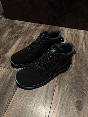 Stussy x Nike Lunar Braata Mid OMS Sb Black 536526-030 Vintage 2012 8.5 M 10 W