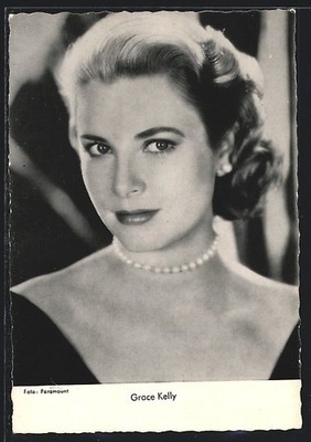 Schauspielerin Grace Kelly, ab 18.4.1956 Fürstin von Monaco, Ansichtskarte 