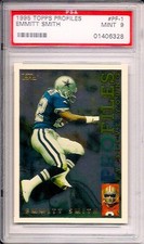 💎1995 Topps Profiles HOF RB Emmitt Smith #PF-1 PSA 9 Mint 💎ULTIMATELY RARE💎