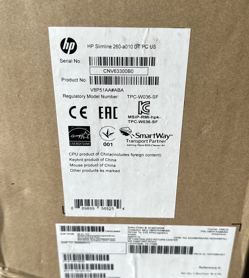 Brand New HP Slimline desktop 260-A010 In Original Box - Image 4 of 4