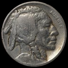 1919 s 5C Buffalo Nickel Circulated Coin