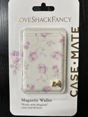 LoveShackFancy Case Mate Magnetic Wallet Floral NEW   