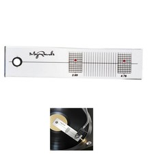 LP Stylus Turntable Record Vinyl Acrylic Calibration Ruler With Cleaning Cloth G