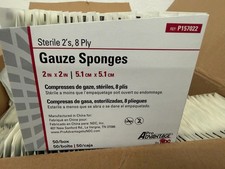 LOT 20 ProAdvantage P157022 Sterile Gauze Sponges 2x2 8-Ply 50/Box