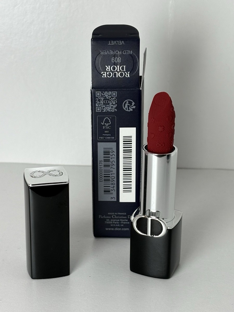 DIOR ROUGE Lipstick Limited Edition Lucky Symbols 809 Red Forever