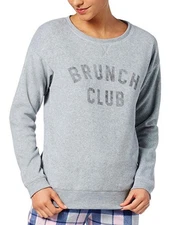 Jenni By Jennifer Moore Womens Graphic Print Pajama Top Only,1-Piece Size XL