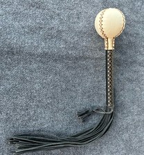 Handmade Rawhide Leather Rattle Sinew Stitching