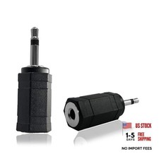 2 Pack 2.5 mm Mono Male Plug to 3.5 mm Mono Female Plug Adapter for 3.5 mm Car
