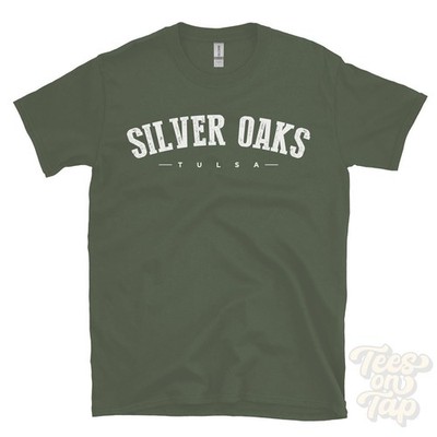 SILVER OAKS TULSA T-SHIRT USA retro varsity style gift