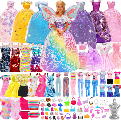 110 Kleidung Für Puppen Puppenkleidung Fashion Kleider Tops Bluse Hosen Abendkle