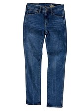 J.Crew Blue Medium Wash Mid-Rise Vintage Slim Straight Denim Jeans Women's 27T