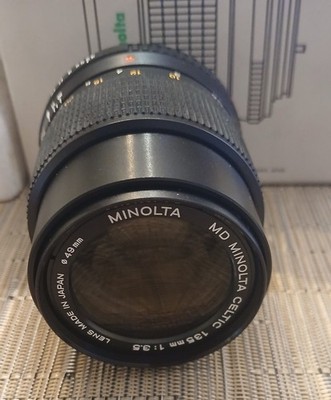 Minolta MD Celtic 135mm F3.5 Filter Size #49mm W/Original Box And Manual