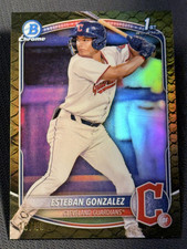 2025 Bowman Chrome 1st GOLD REPTILIAN REFRACTOR Esteban Gonzalez 18/50