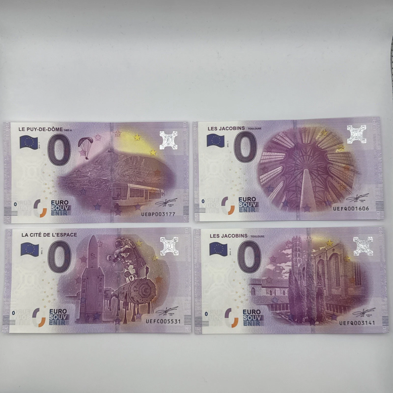 Billet  Zéro 0 € Euro Touristique / Souvenir 2016