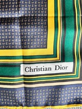 Christian Dior Silk Pocket Square Scarf 19  
