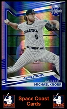 2022 Panini Elite Extra Edition #75 Michael Knorr Aspirations Blue #/349