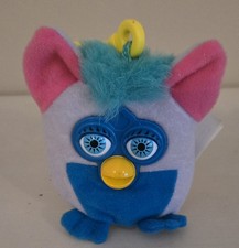 Vintage Furby Plush Clip-On Keychain Tiger Toy 2000