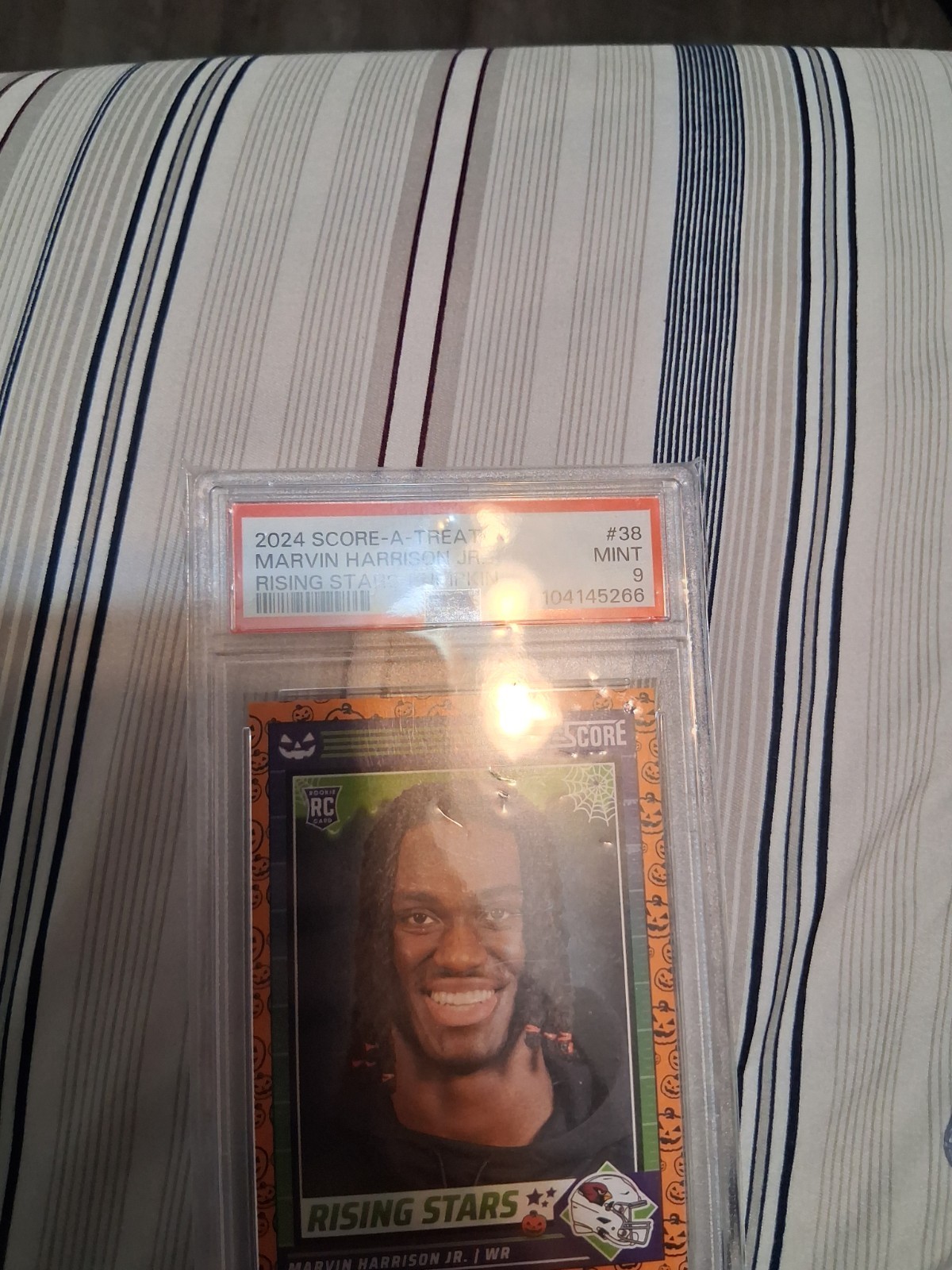 2024 Score-A-Treat Marvin Harrison Jr. Rising Stars #38 RC PSA 9 MINT
