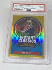 2021  tom Brady GOLD REFRACTOR SP /75 instant CLASSIC PSA 9  MINT