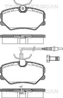 Bremsbelagsatz Scheibenbremse Triscan 8110 28876 FüR Peugeot 405 1 15B Break 15E