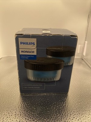 Philips Quick Clean Pod Cartridge 5.41 Fl Oz Pack of 2 Shaver Cleaning Solution
