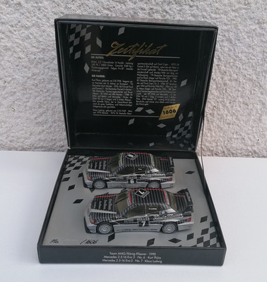 Mercedes 190E Evo 2 DTM Set Thiim / Ludwig Team AMG 1990 Minichamps 1:43